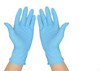 สลิปทนถุงมือทิ้งสีฟ้าถุงมือไนไตรล์ปลอดเชื้อการทำงานที่ยืดหยุ่น ผู้ผลิต