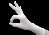 ถุงมือสำหรับตรวจสอบการฆ่าเชื้อทางการแพทย์ป้องกันน้ำยางวัสดุพื้นผิวไมโครพื้นผิว ผู้ผลิต