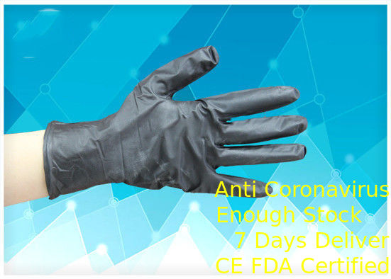 ถุงมือแพทย์สีป้องกันการลื่นไถล, ถุงมือแพทย์ไนไตรล์ชนิดผงขนาดความยาว 230MM ฟรี ผู้ผลิต