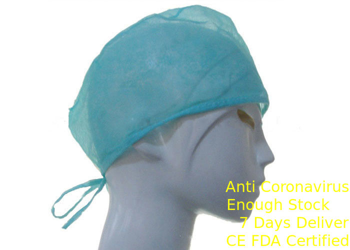 หมวกผ่าตัดทิ้งโพลีโพรพิลีนไม่ดูดซับด้วยริบบิ้นเสมอ ผู้ผลิต