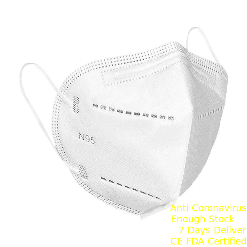 Comfortable FFP2 Respirator Mask , Antibacterial N95 Disposable Mask ผู้ผลิต